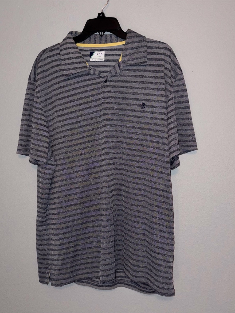 IZOD striped Golf Shirt Size XL